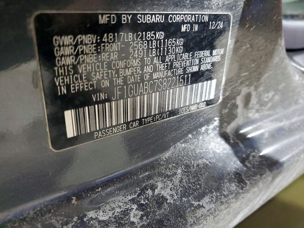 2025 SUBARU IMPREZA