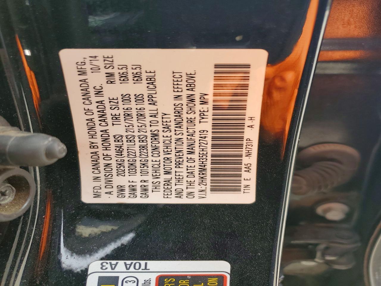 2014 HONDA CR-V