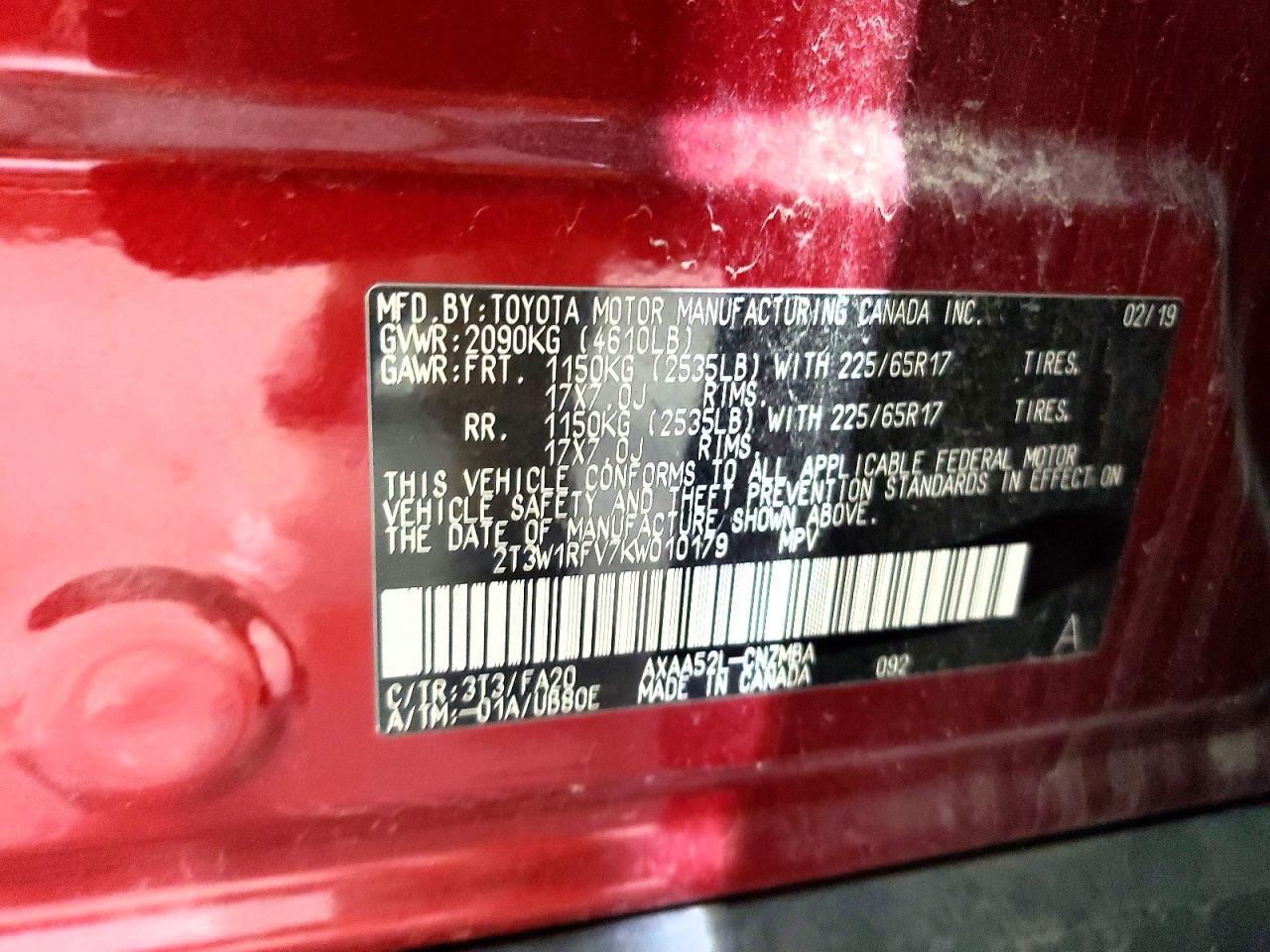 2019 TOYOTA RAV4