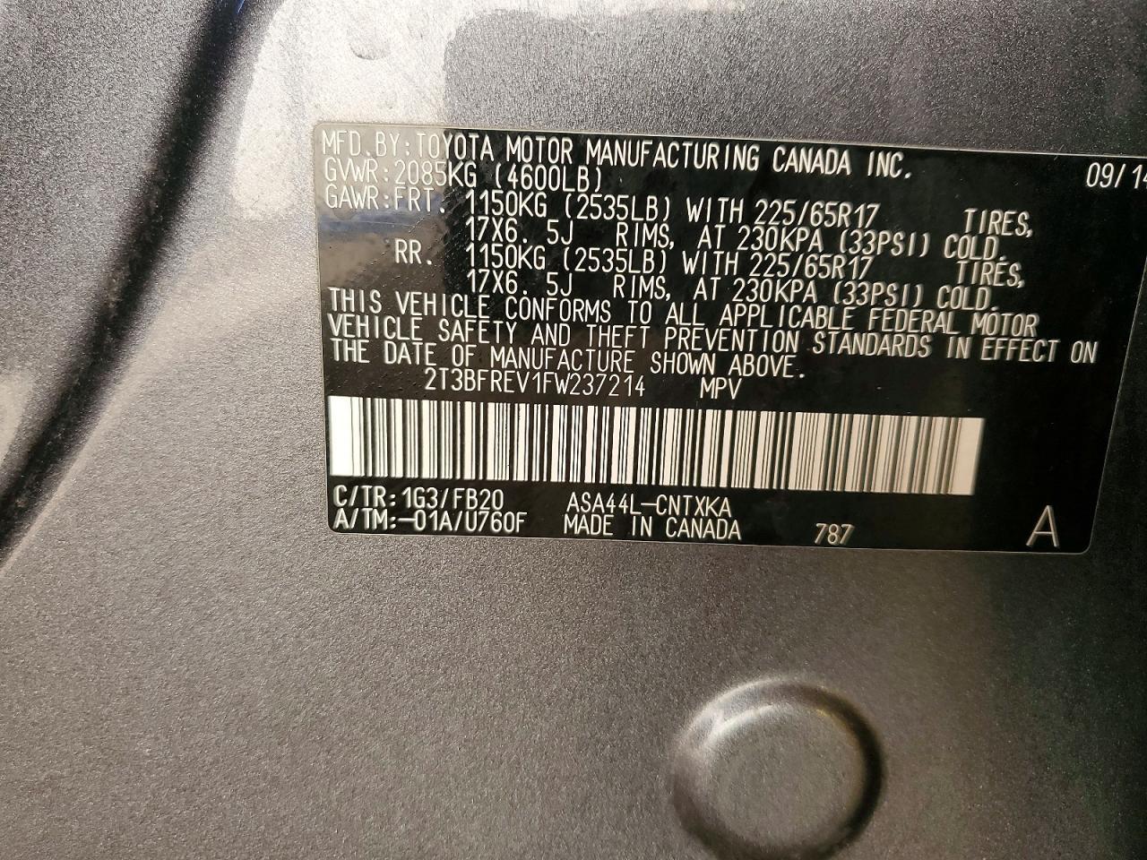 2015 TOYOTA RAV4