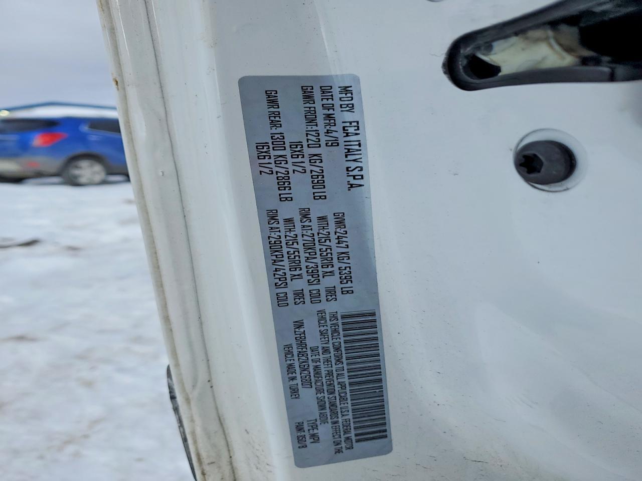 2019 RAM ProMaster City