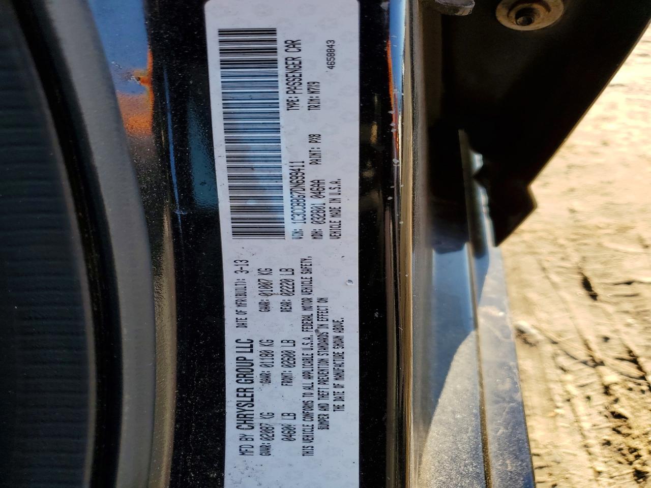 2013 CHRYSLER 200
