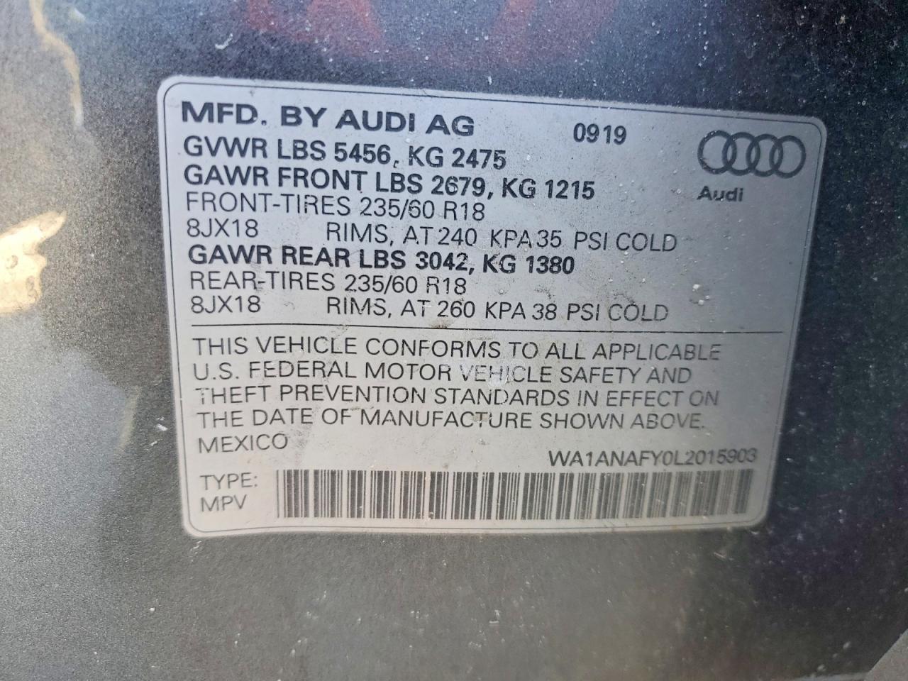 2020 AUDI Q5