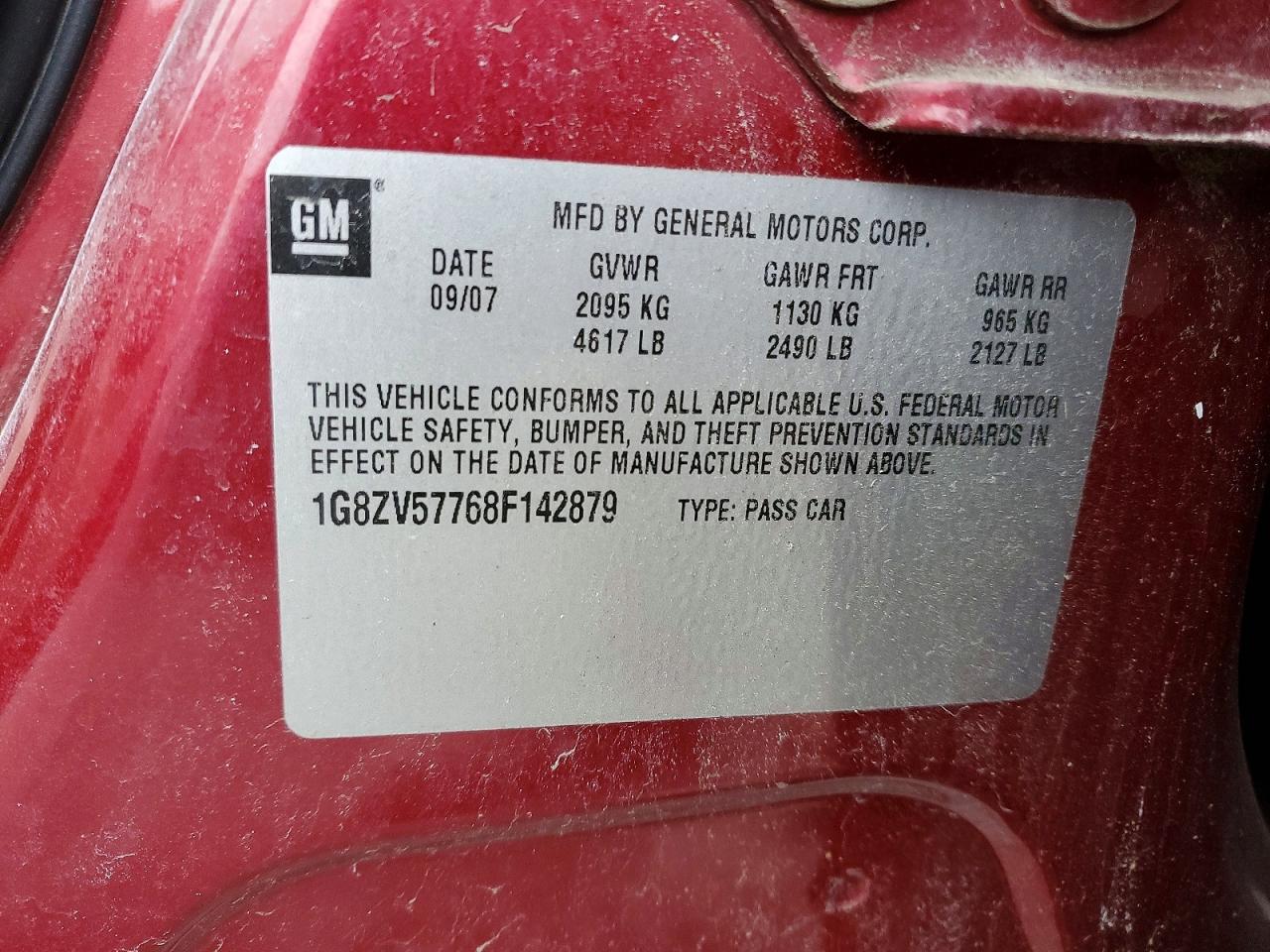 2008 SATURN Aura
