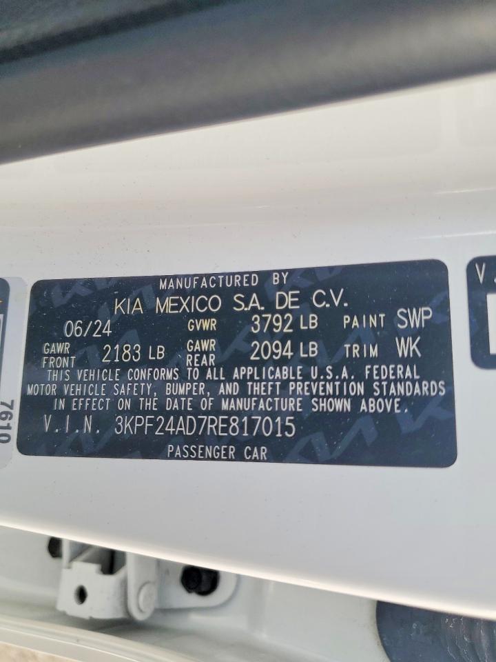 2024 KIA FORTE