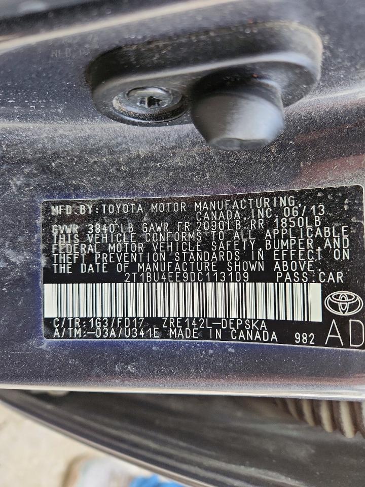 2013 TOYOTA COROLLA