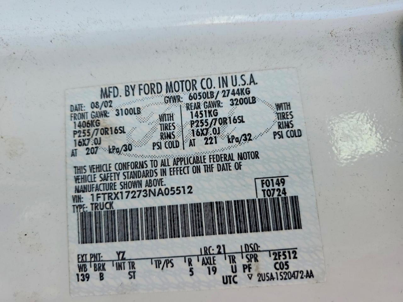 2003 FORD F-150