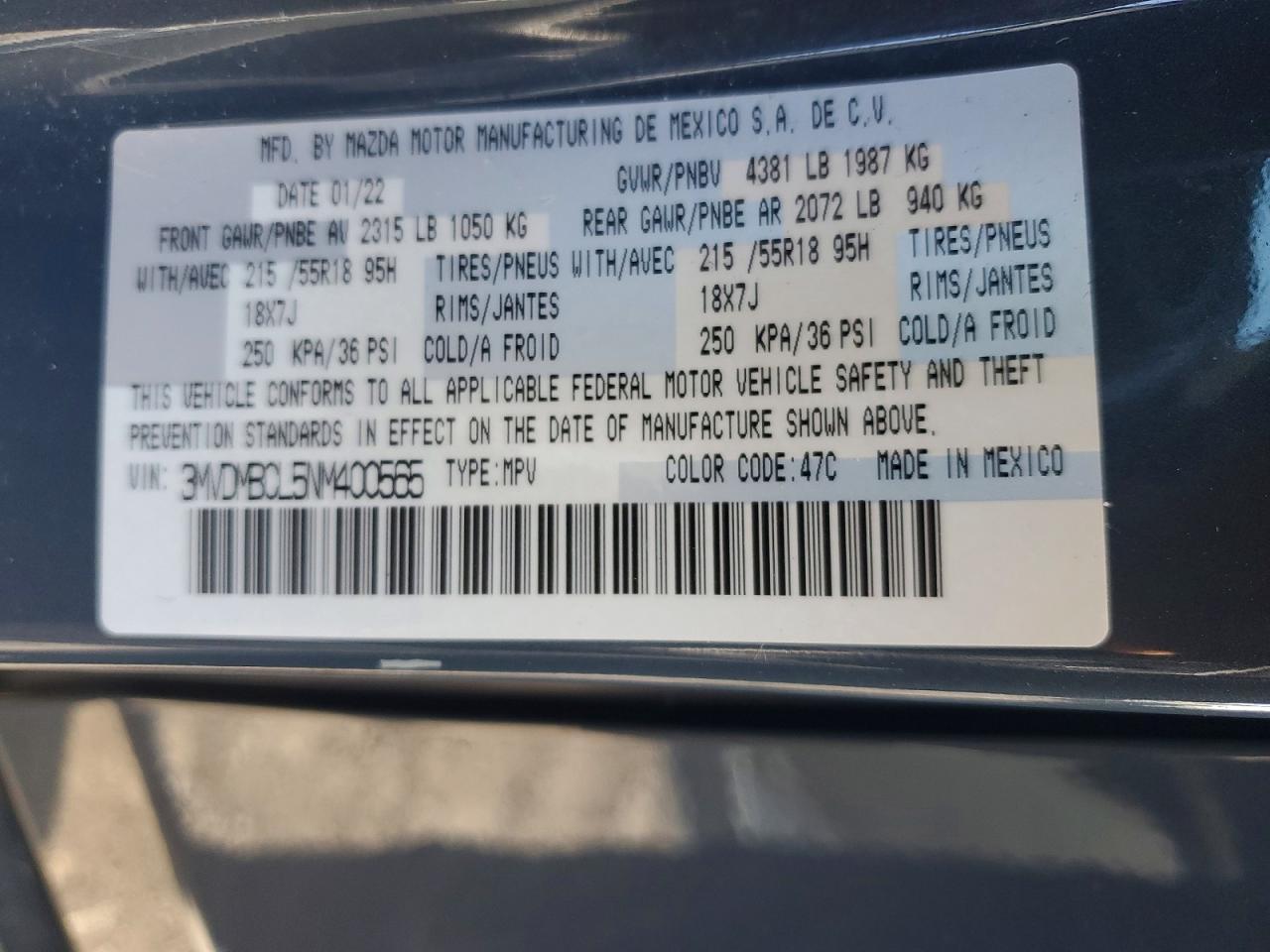 2022 MAZDA CX-30