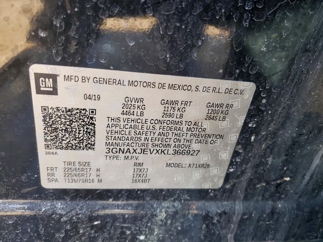 2019 CHEVROLET EQUINOX