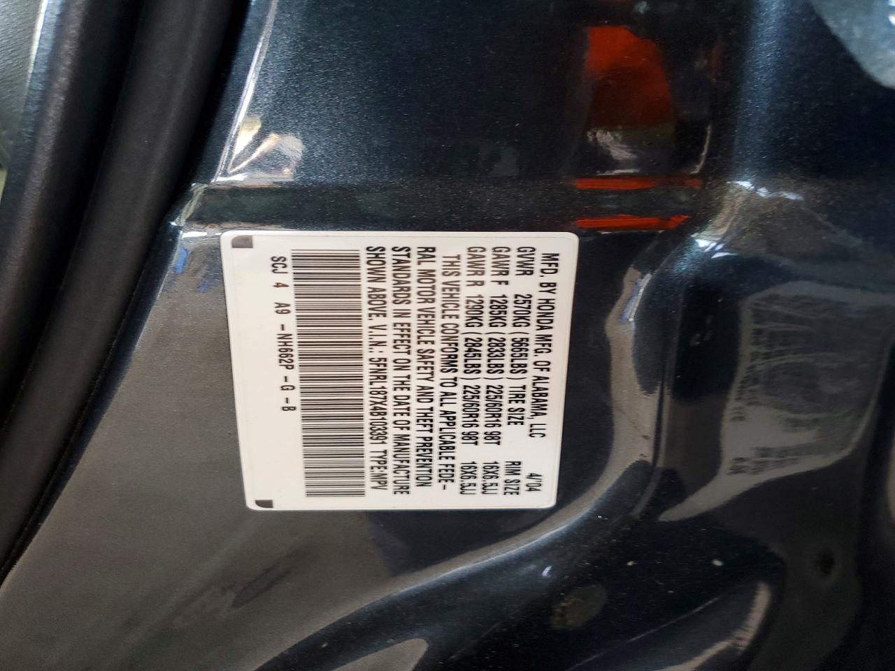 2004 HONDA ODYSSEY