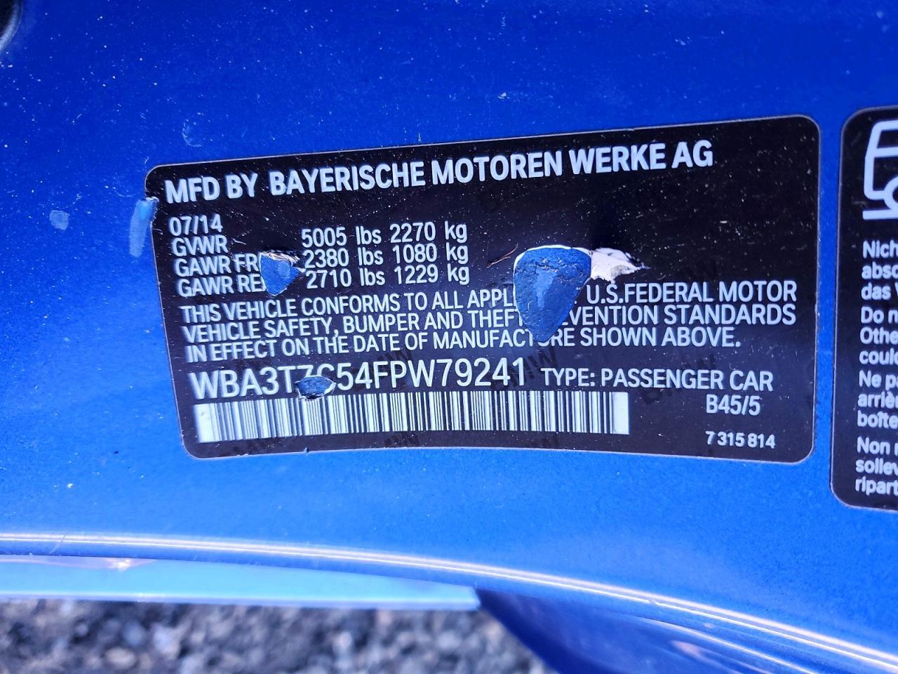 2015 BMW 4 Series