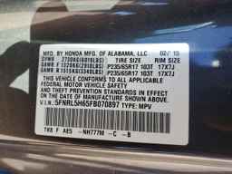 2015 HONDA ODYSSEY