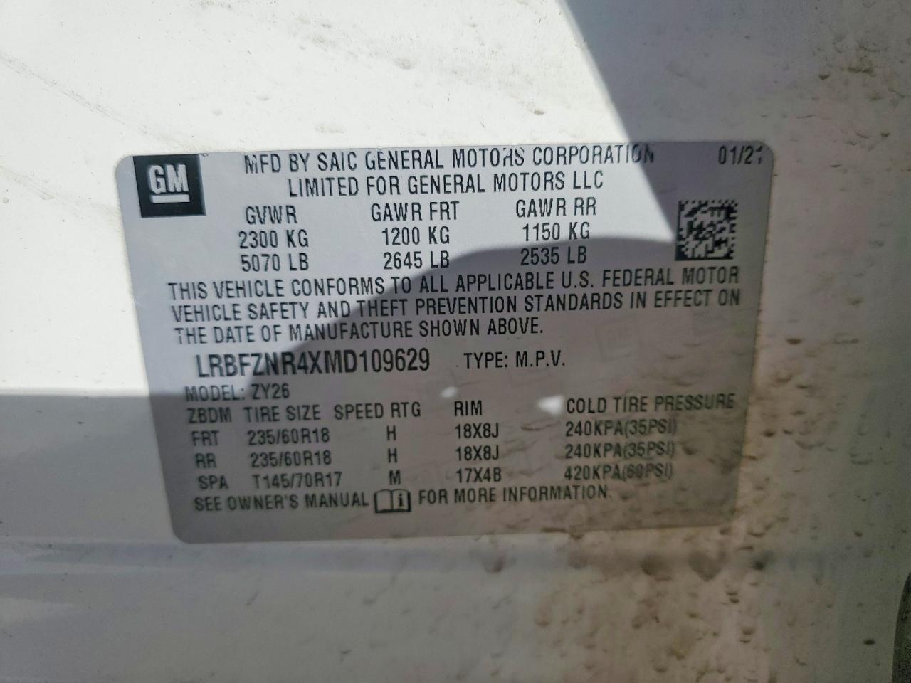 2021 BUICK Envision