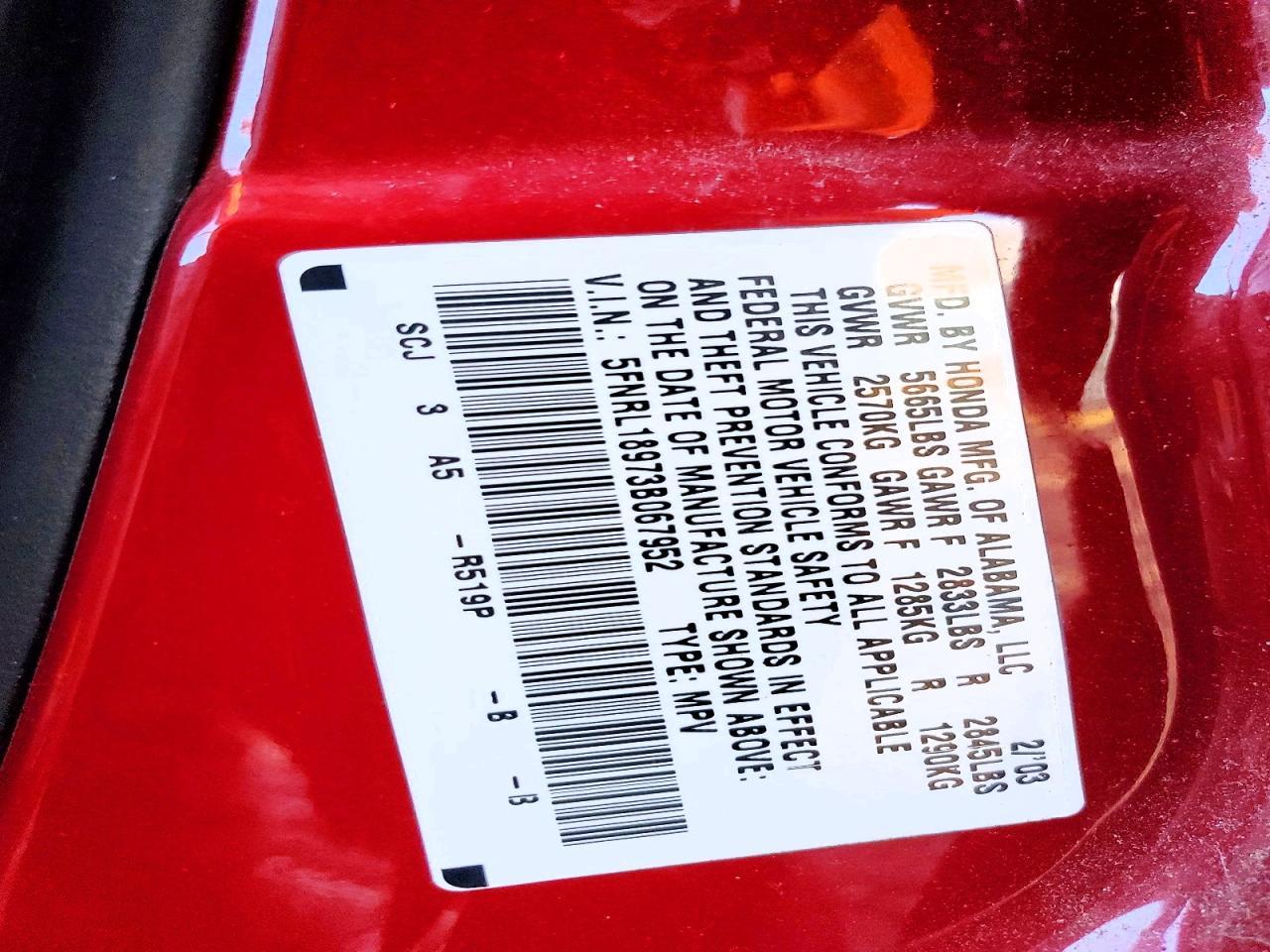 2003 HONDA ODYSSEY