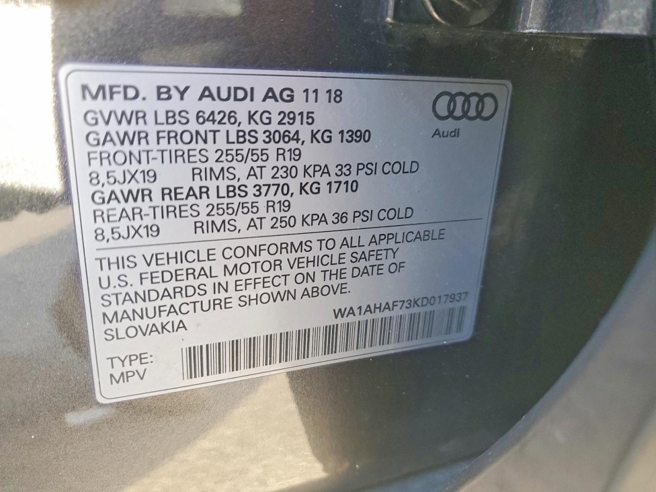 2019 AUDI Q7