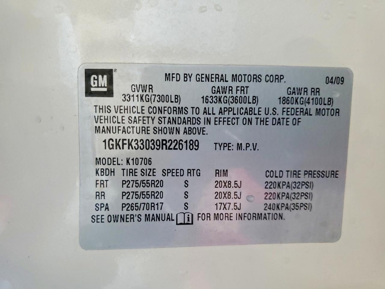 2009 GMC Yukon