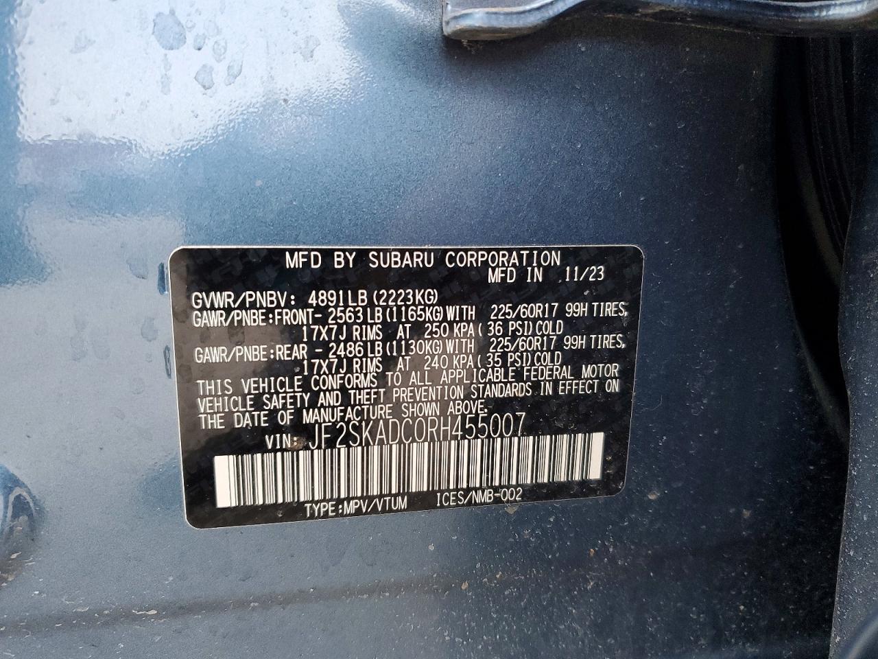 2024 SUBARU FORESTER