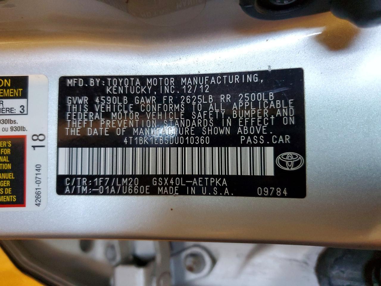2013 TOYOTA Avalon