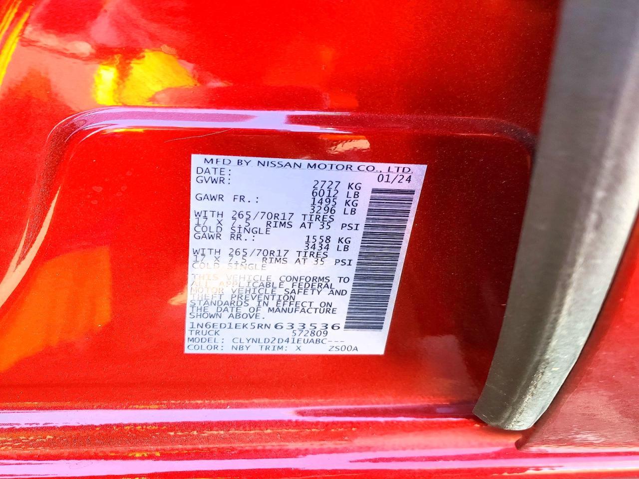 2024 NISSAN Frontier