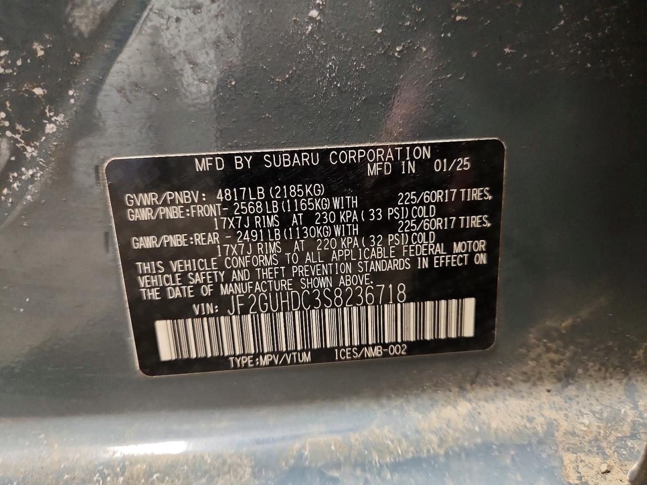2025 SUBARU Crosstrek