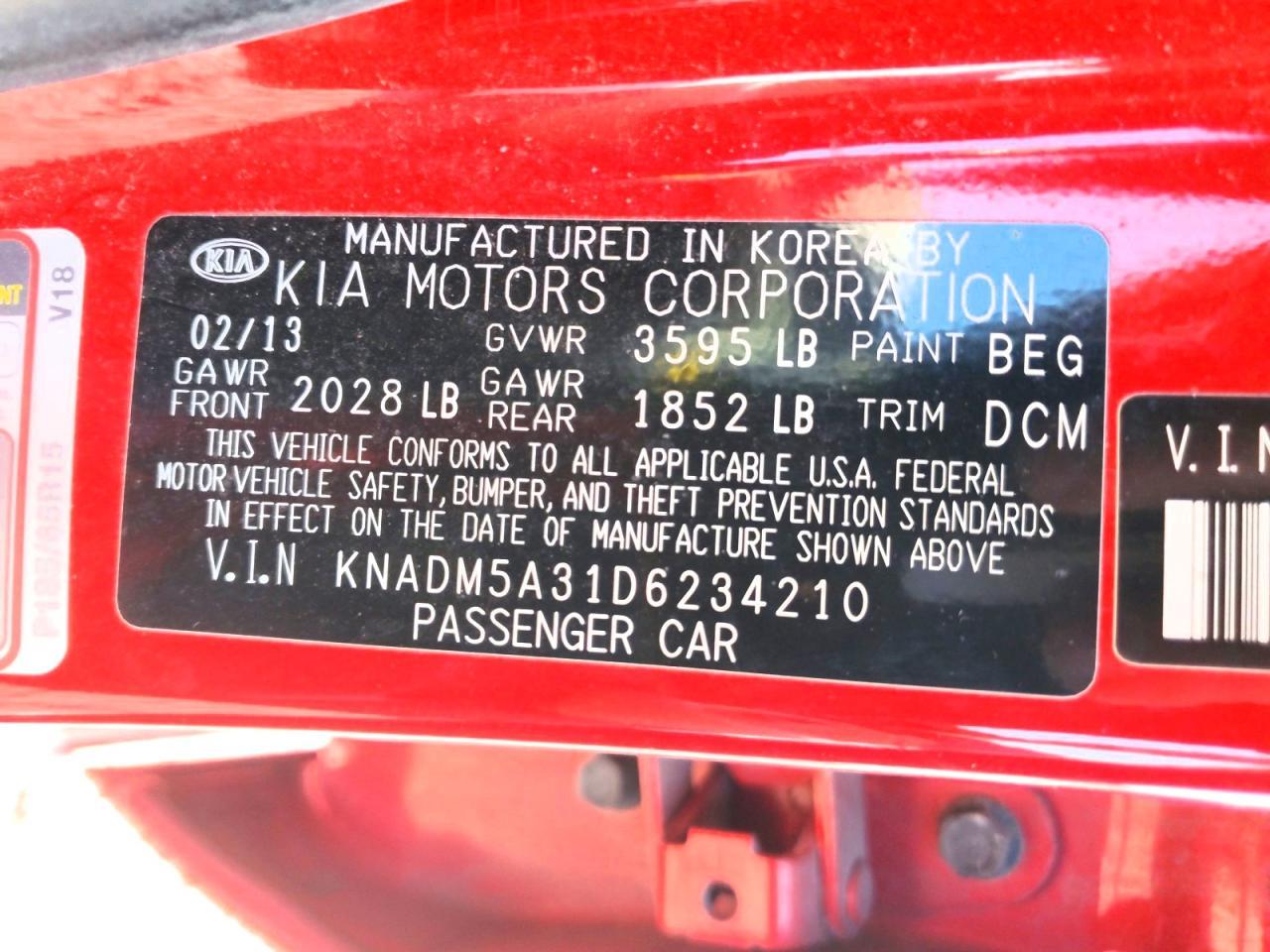 2013 KIA RIO