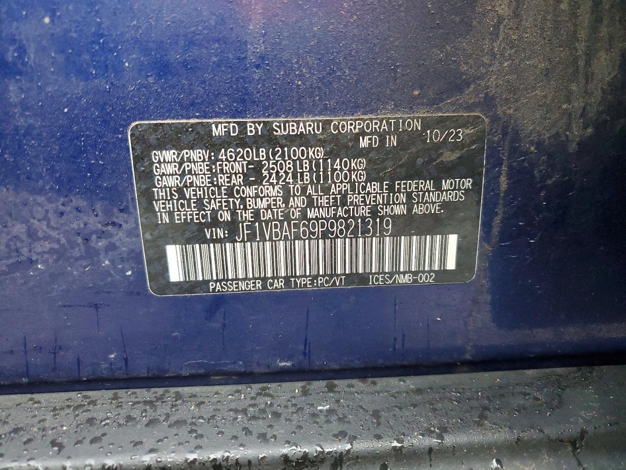 2023 SUBARU WRX