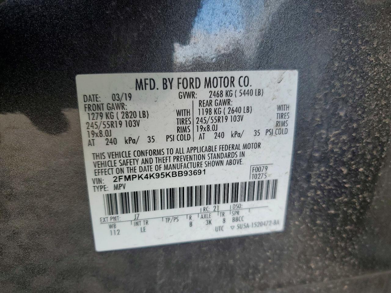 2019 FORD EDGE