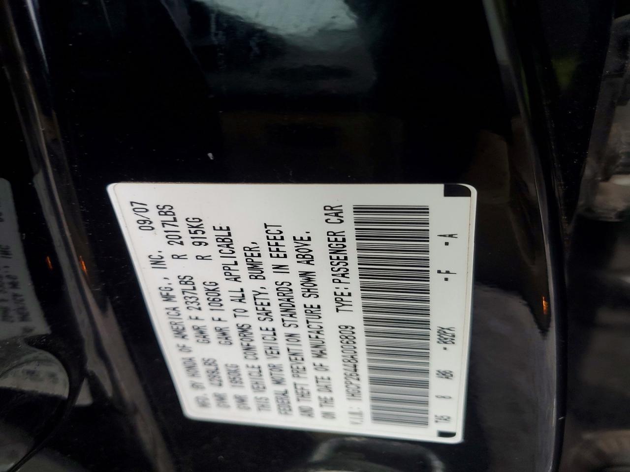 2008 HONDA ACCORD