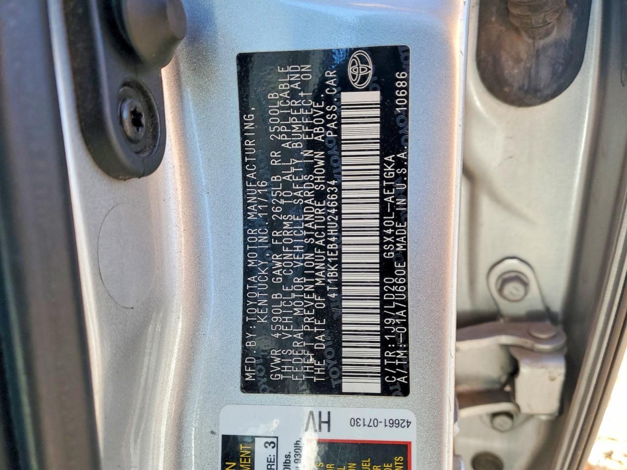 2017 TOYOTA Avalon