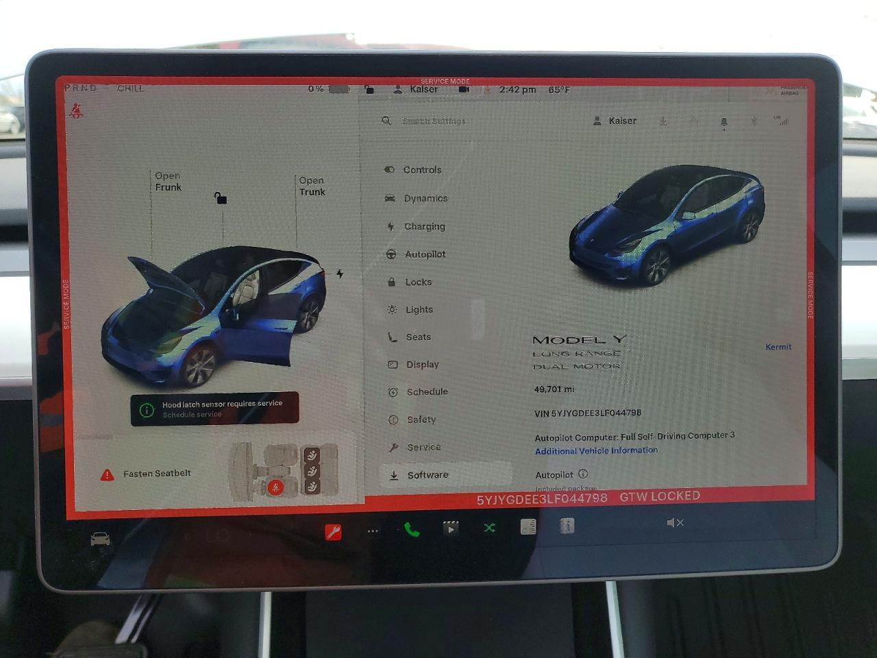 2020 TESLA MODEL Y