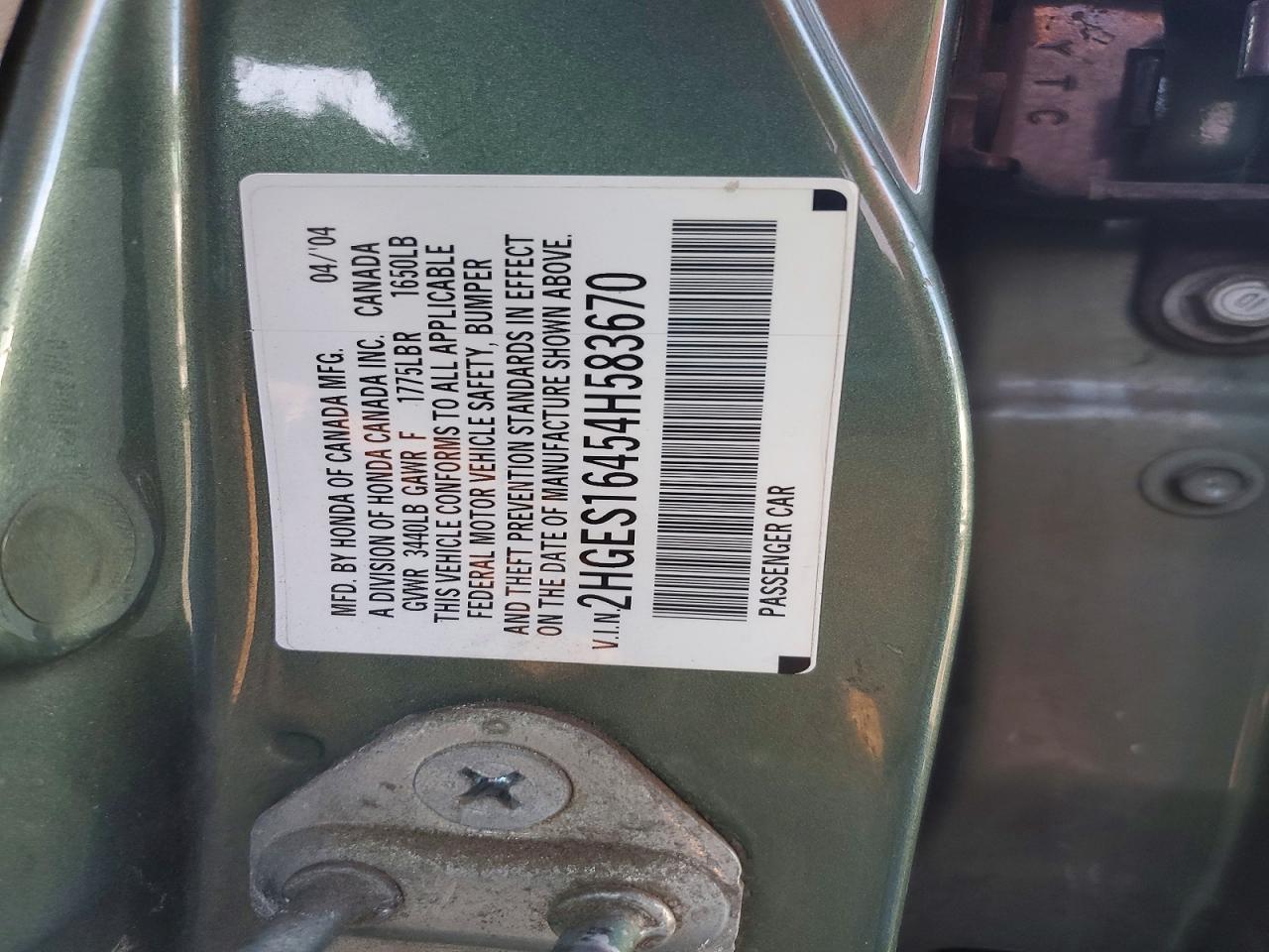 2004 HONDA CIVIC