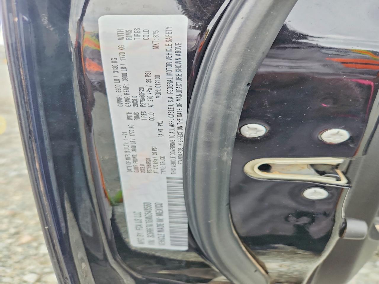 2021 RAM 1500
