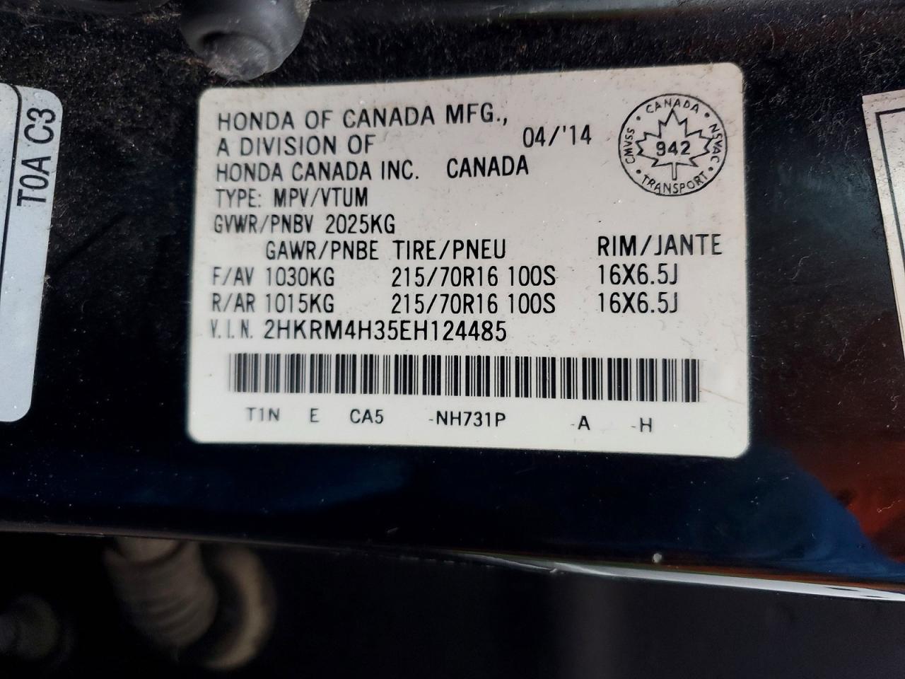 2014 HONDA CR-V