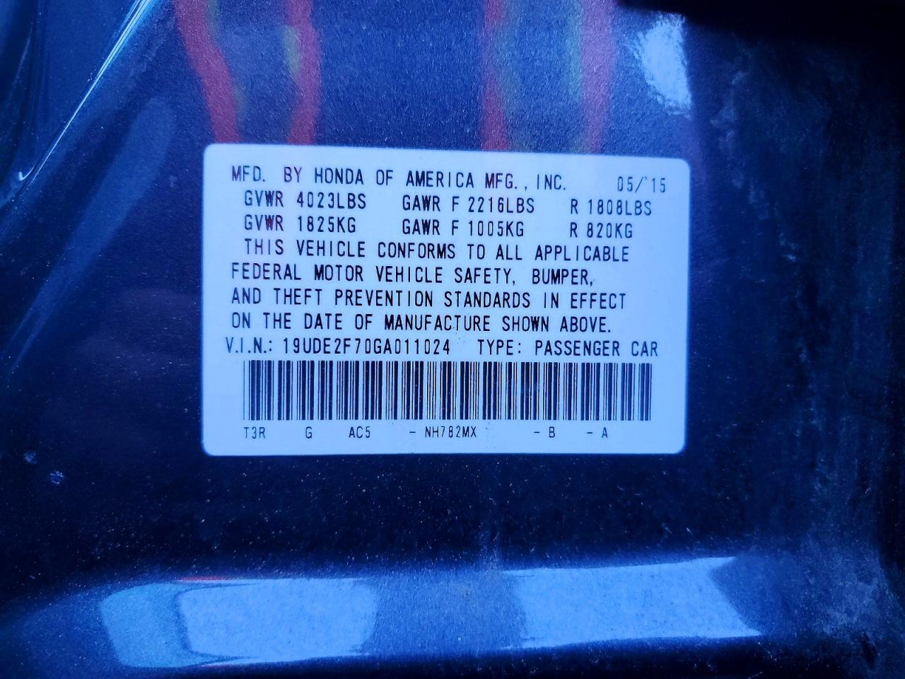 2016 ACURA ILX