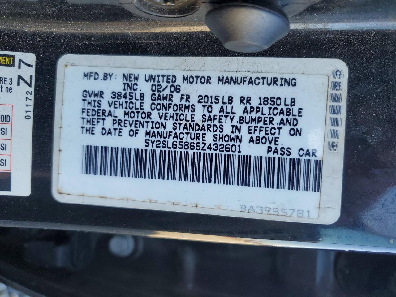 2006 PONTIAC VIBE