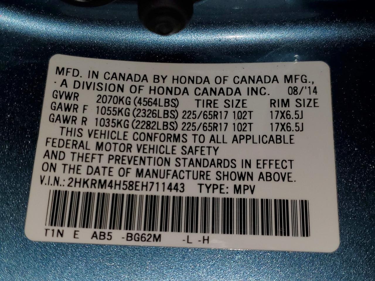 2014 HONDA CR-V