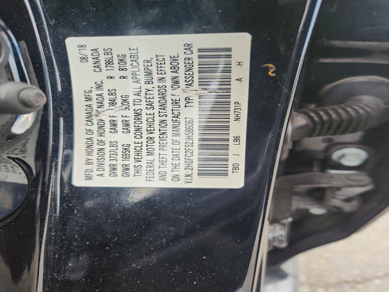 2018 HONDA CIVIC