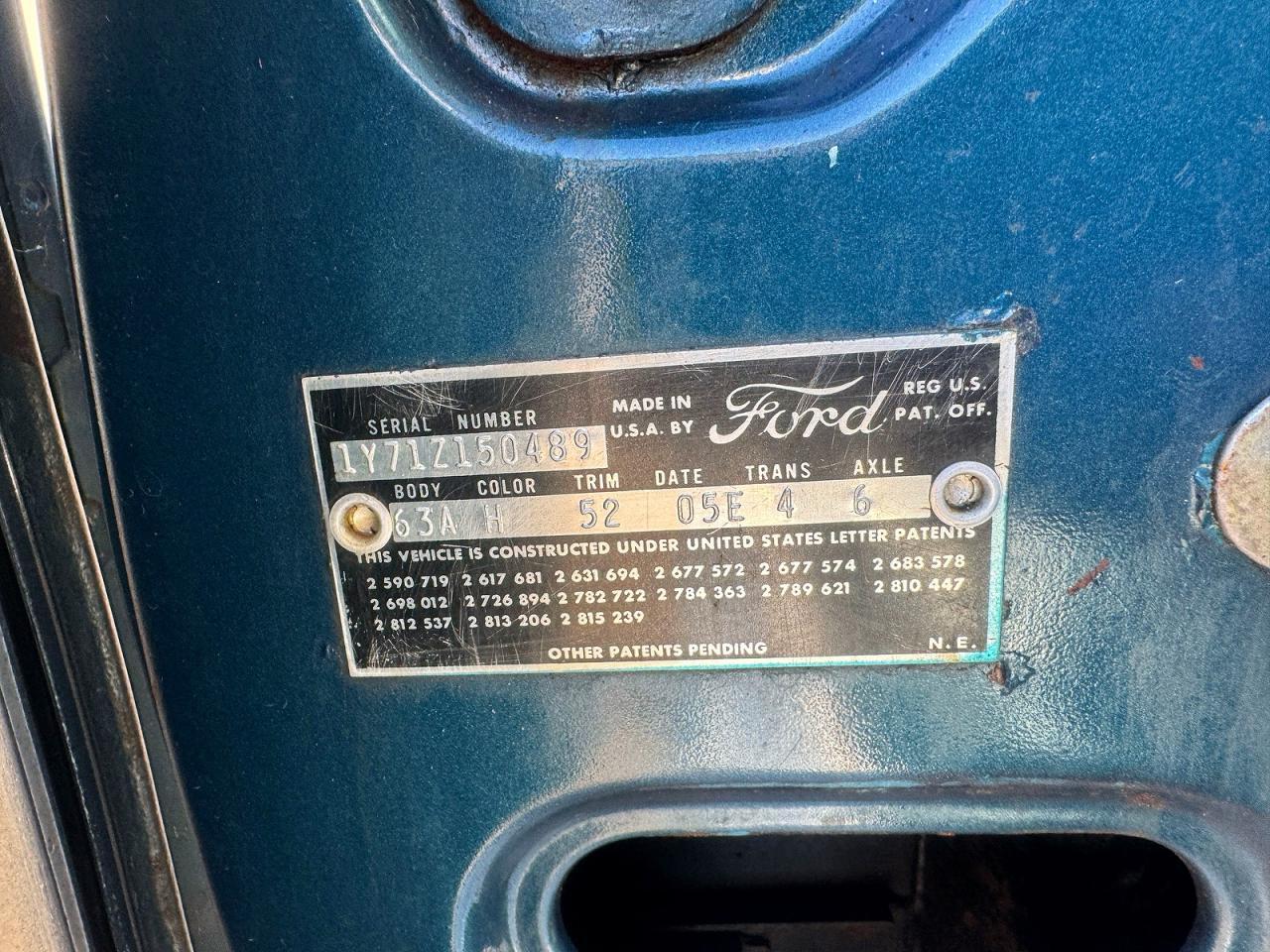 1961 FORD T Bird