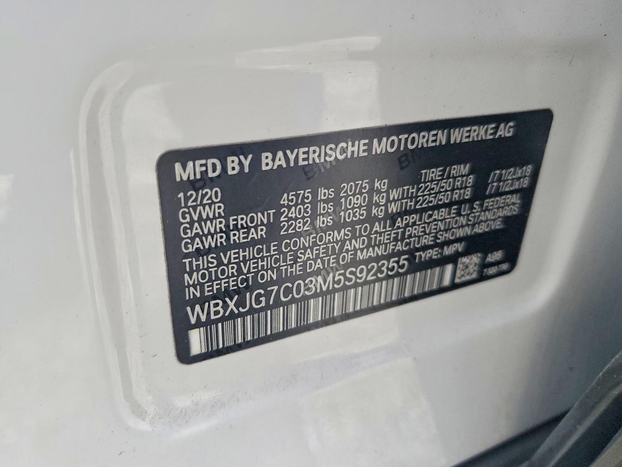 2021 BMW X1