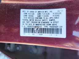 2017 HONDA ACCORD