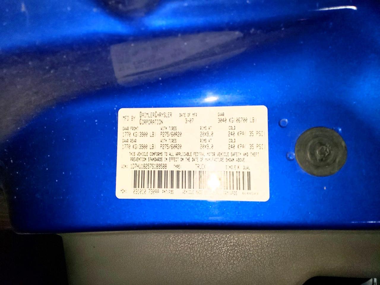 2007 DODGE RAM 1500