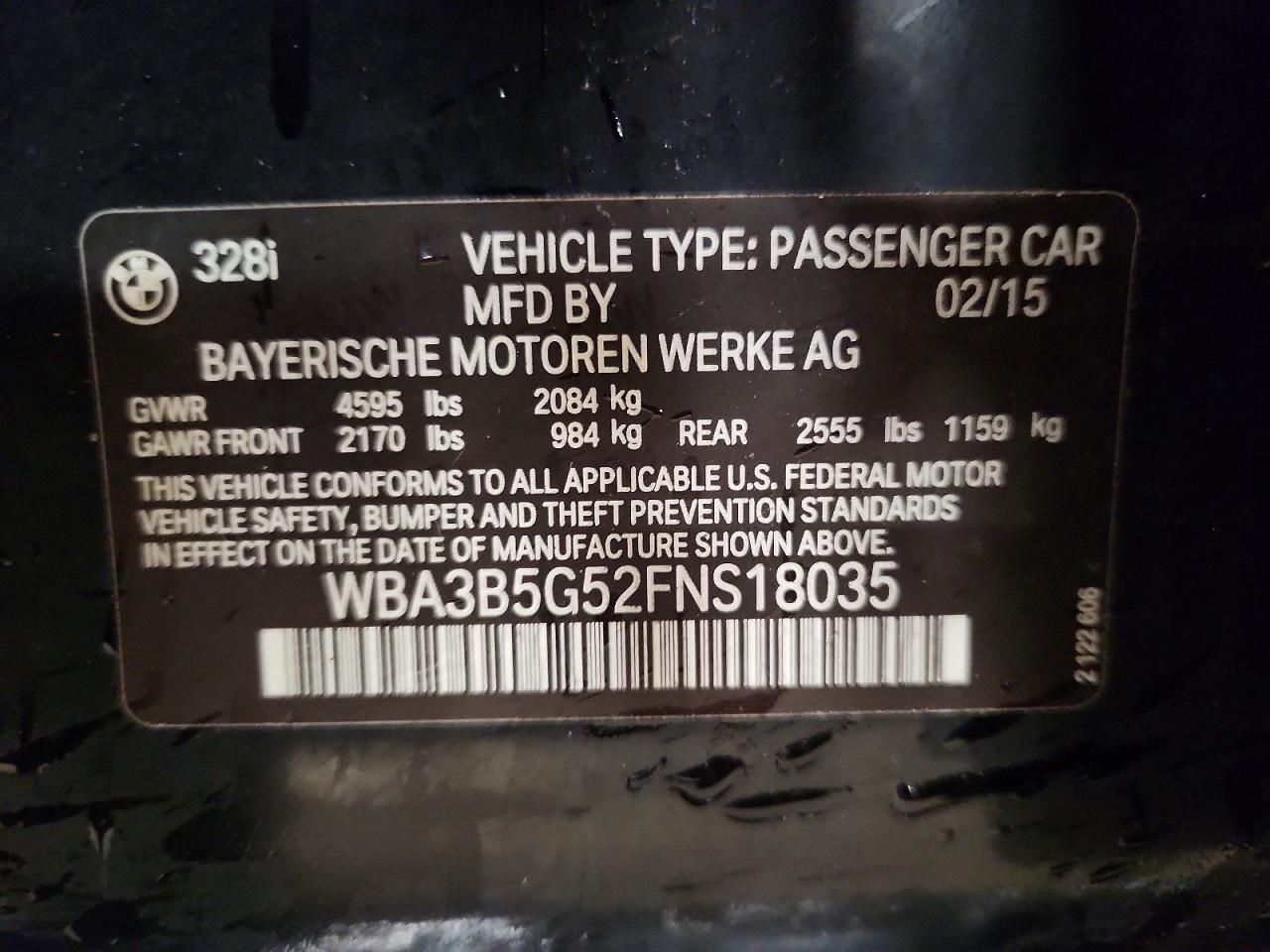 2015 BMW 3 SERIES
