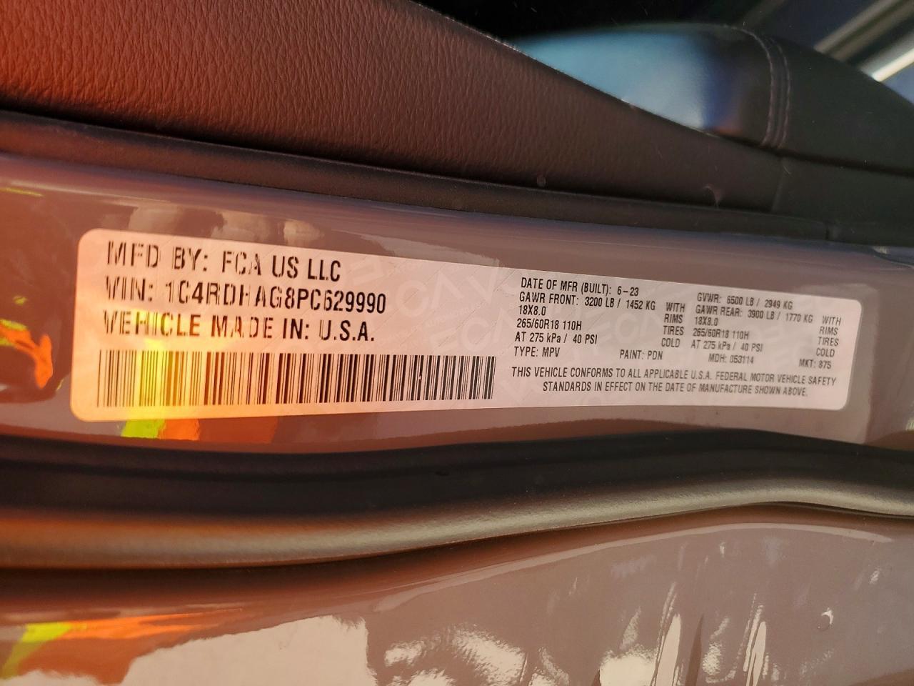 2023 DODGE DURANGO