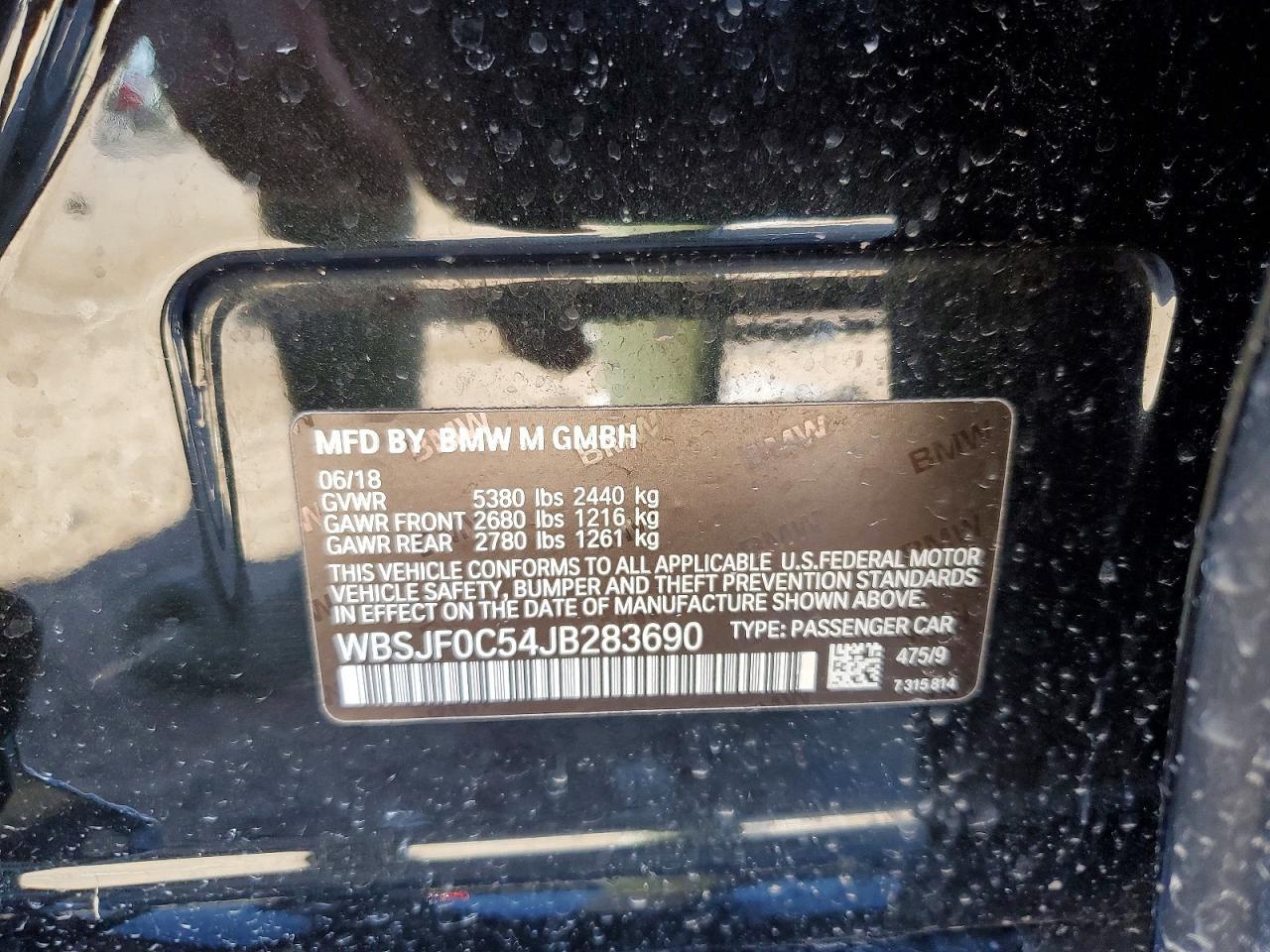 2018 BMW M5