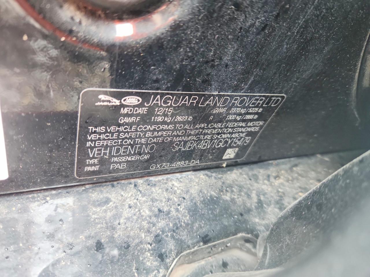 2016 JAGUAR XF