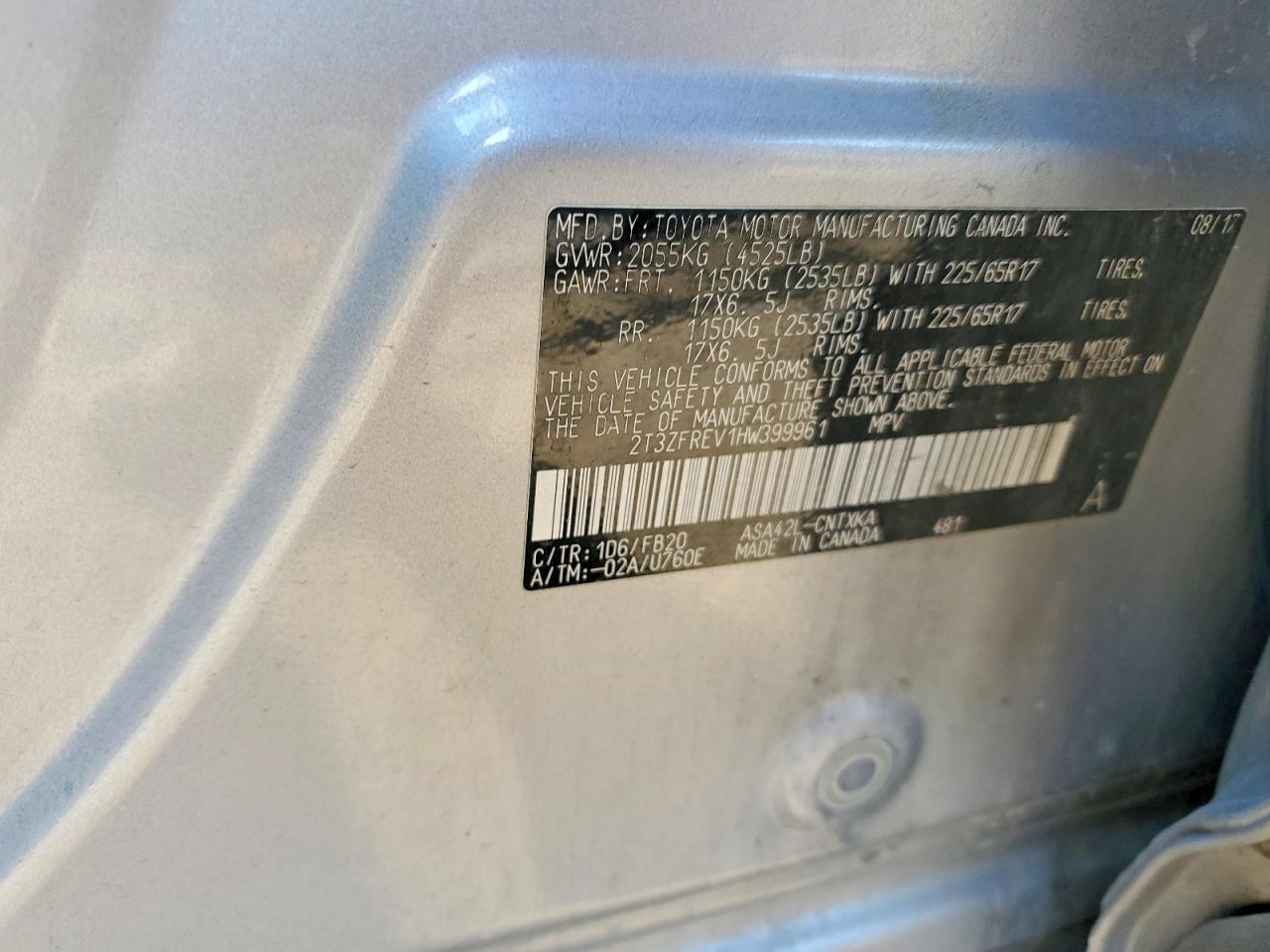 2017 TOYOTA RAV4