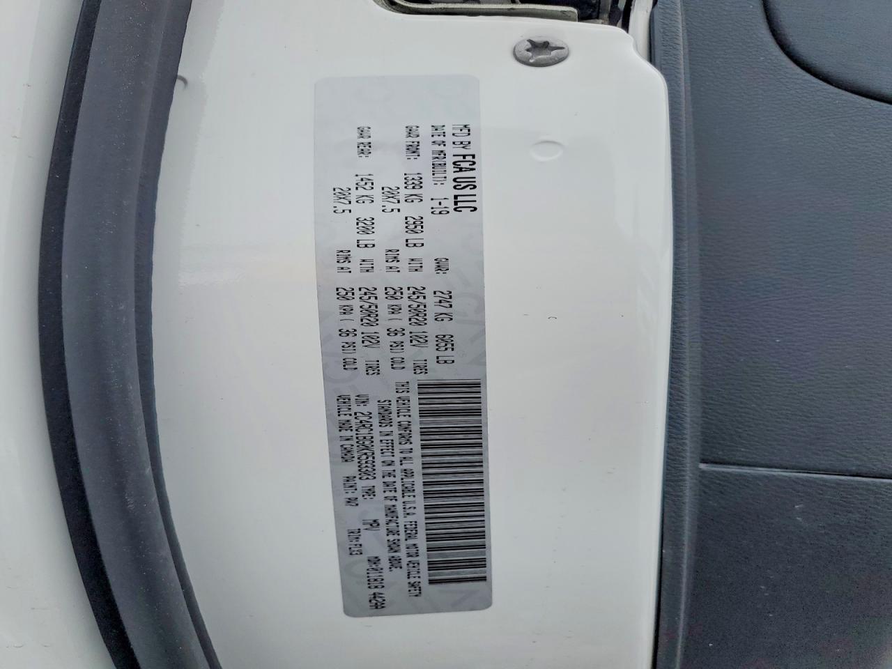 2019 CHRYSLER Pacifica