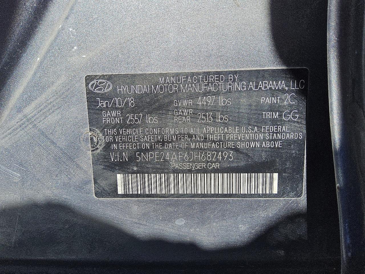 2018 HYUNDAI SONATA