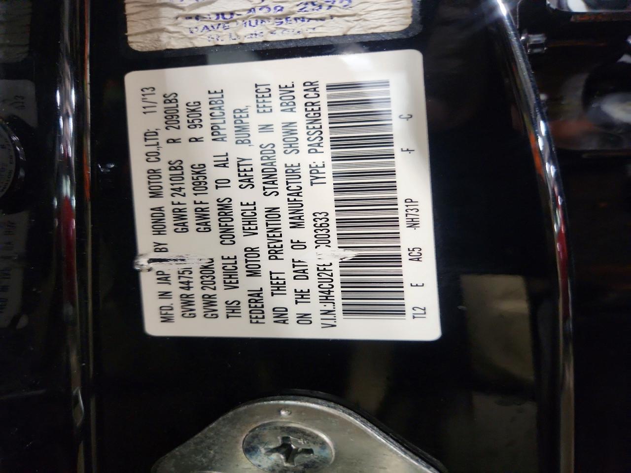 2014 ACURA TSX