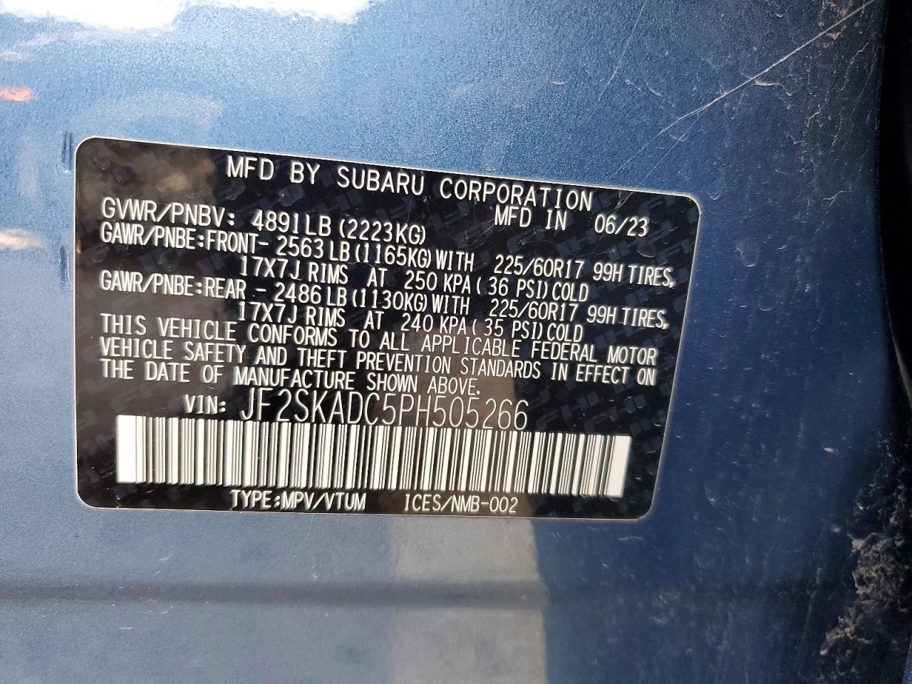 2023 SUBARU FORESTER